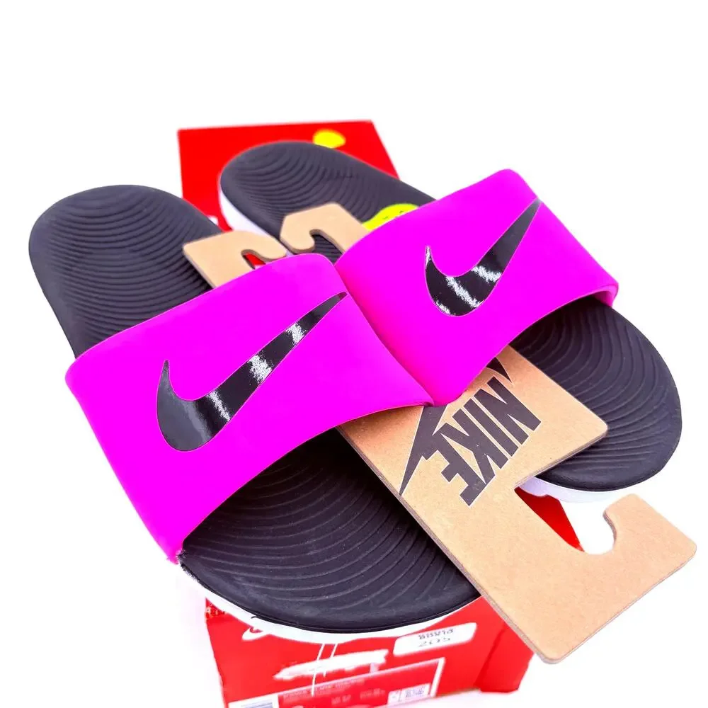 Nike Neon Pink Kawa Slides Sandals New with tags Size 6Y Youth